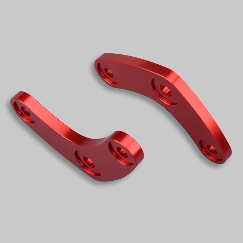 LEDISHUN for Ninja650 Z650 Z650RS Motorcycle Aluminum Lowering Link Dog Bone Kits Plate for Kawasaki Vehicle (0.98 Inches Drop) (Red) - Image 5